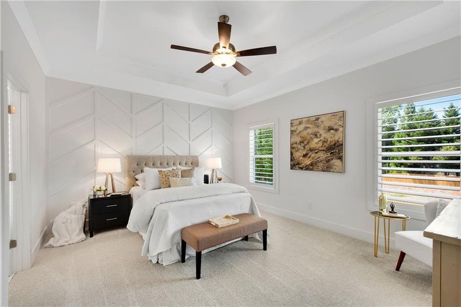 Furnished interior view inside a new home in , Suwanee (Image 9). Furnished interior view inside a new home in , Suwanee (Image 9).