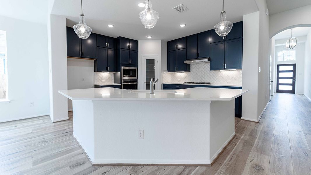 Furnished interior view inside a new home in Sunfield, Buda (Image 4). Furnished interior view inside a new home in Sunfield, Buda (Image 4).