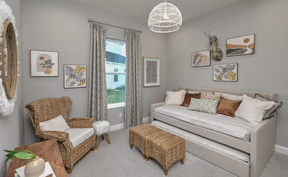 Furnished interior view inside a new home in SilverLeaf, St. Augustine (Image 24). Furnished interior view inside a new home in SilverLeaf, St. Augustine (Image 24).
