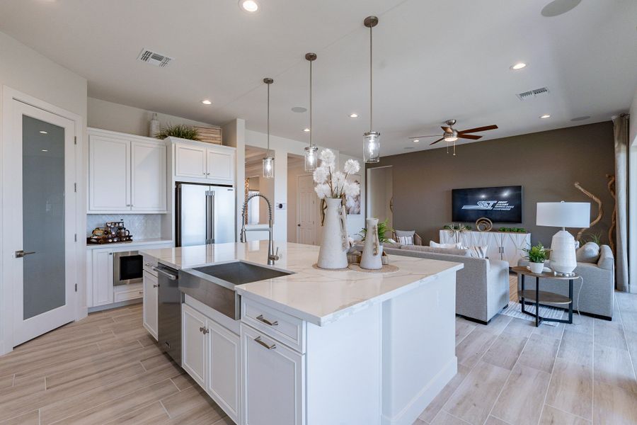 Representative furnished interior of a home built from the Hacienda Series - Cinnabar by Brightland Homes in Canyon Views - Hacienda, Litchfield Park (Image 11).
