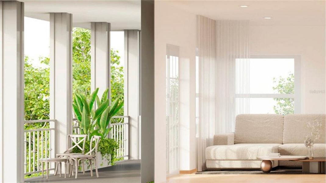 Furnished interior view inside a new home in , Kissimmee (Image 12).