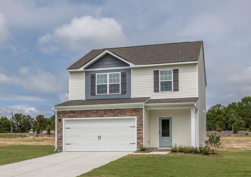 The Avery has a 2-car garage.