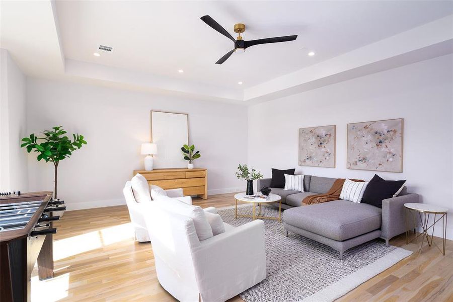 Furnished interior view inside a new home in , Dallas (Image 38).