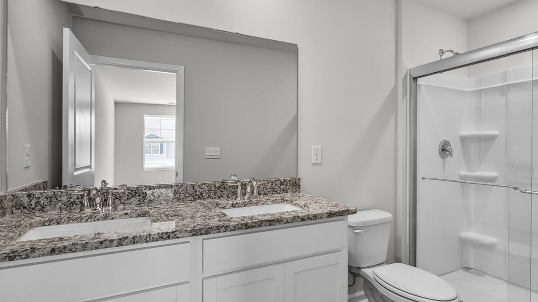 Furnished interior view inside a new home in Townes at Seabrooke, Leland (Image 10).