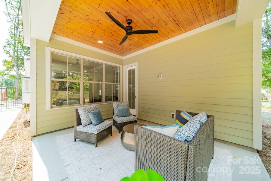 Exterior details and patio area of a home in , Charlotte (Image 28).