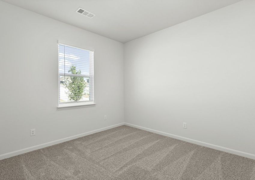 The secondary bedrooms are a perfect space for children's bedrooms or guest rooms.