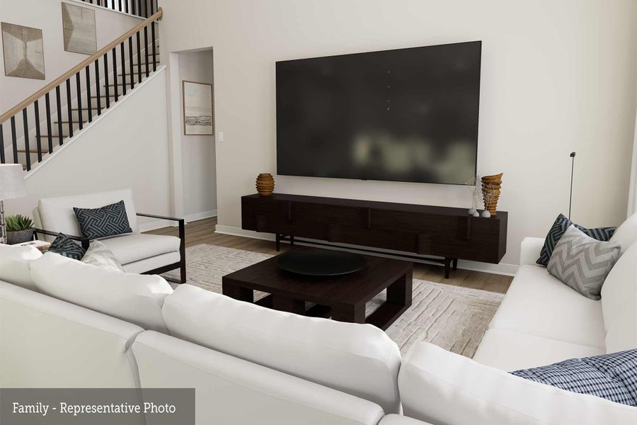 The Courtney - Family Room The Courtney - Family Room