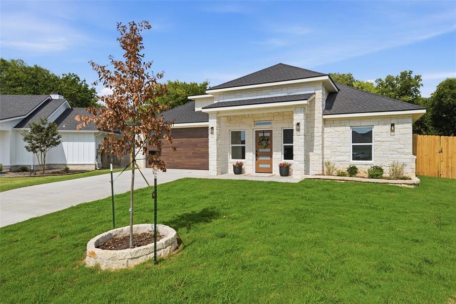 Front exterior of a new home in , Waco, TX, highlighting curb appeal (Image 22). Front exterior of a new home in , Waco, TX, highlighting curb appeal (Image 22).