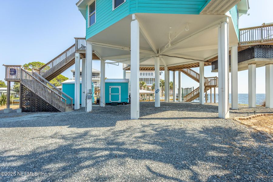 Exterior details and patio area of a home in , Panacea (Image 18). Exterior details and patio area of a home in , Panacea (Image 18).
