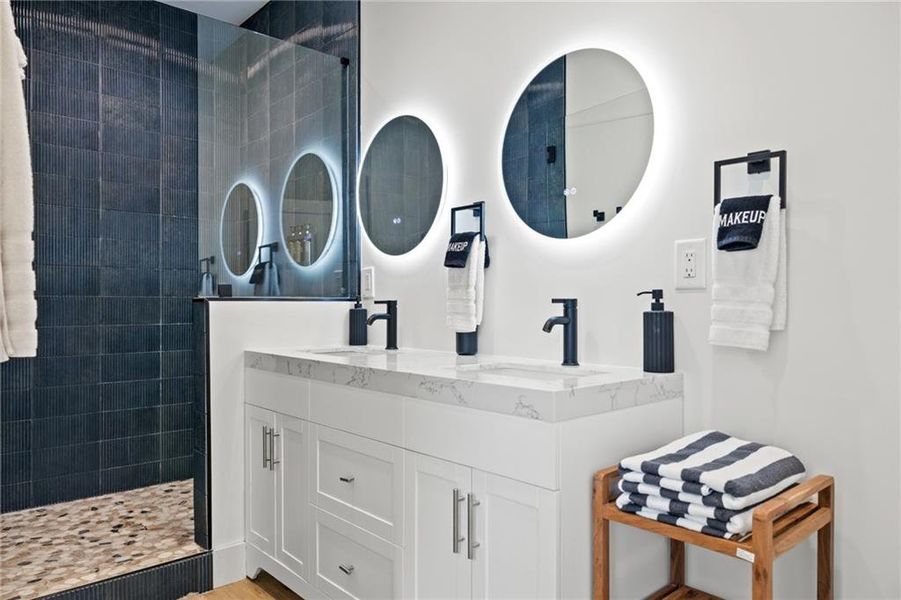 Furnished interior view inside a new home in , Blue Ridge (Image 39).