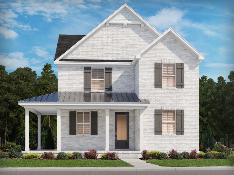 Representative exterior photo of a completed home built from the Palmetto by Meritage Homes in Poplar Farms, Franklin, TN (Image 1).