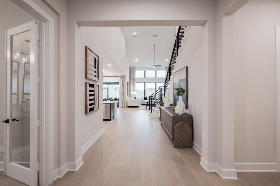 Representative furnished interior of a home built from the Barnhart by Tri Pointe Homes in Pecan Ridge, Fulshear (Image 5). Representative furnished interior of a home built from the Barnhart by Tri Pointe Homes in Pecan Ridge, Fulshear (Image 5).