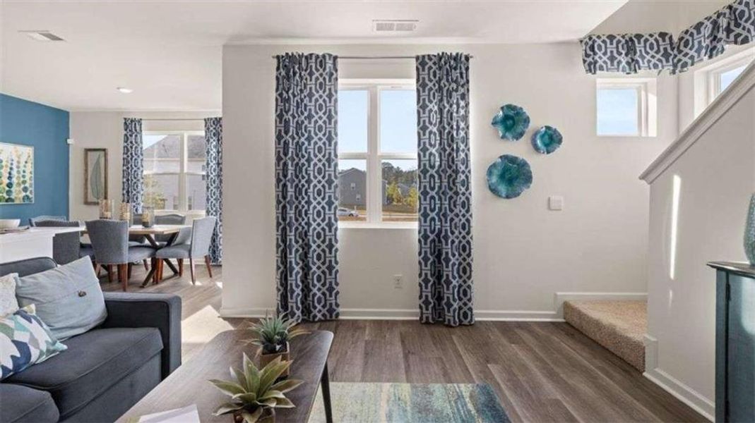 Furnished interior view inside a new home in Poplar Preserve, Newnan (Image 24).