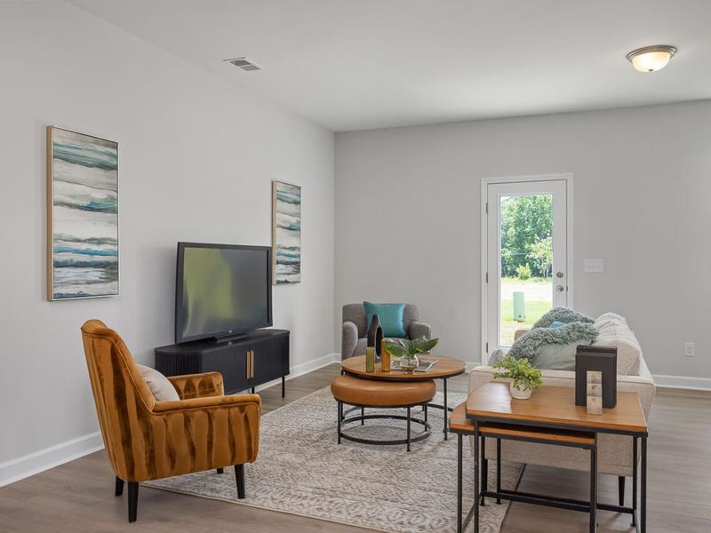 Furnished interior view inside a new home in Springvale, Fuquay Varina (Image 6). Furnished interior view inside a new home in Springvale, Fuquay Varina (Image 6).