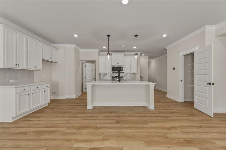 Furnished interior view inside a new home in The Towns at Auburn Station East, Auburn (Image 9).