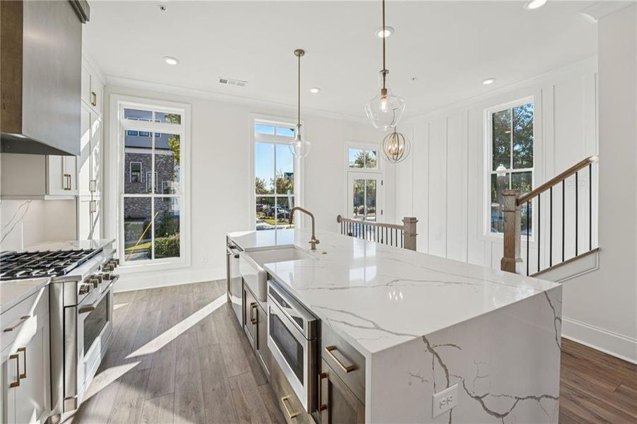 Furnished interior view inside a new home in Towns on Thompson, Alpharetta (Image 12).
