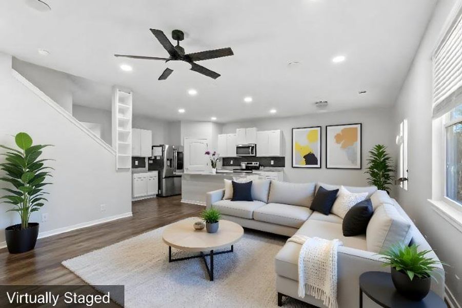Furnished interior view inside a new home in , Dawsonville (Image 10).