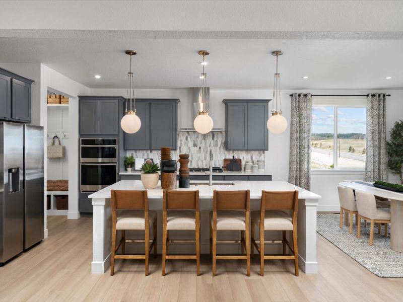 Furnished interior view inside a new home in Jackson Creek, Monument (Image 11).
