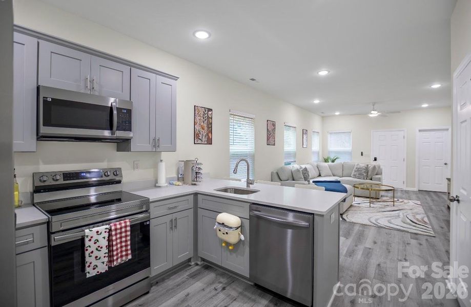 Furnished interior view inside a new home in , Charlotte (Image 7).