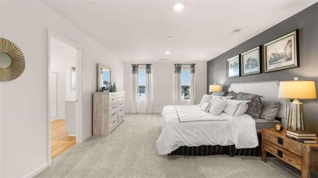 Furnished interior view inside a new home in Poplar Preserve, Newnan (Image 11).