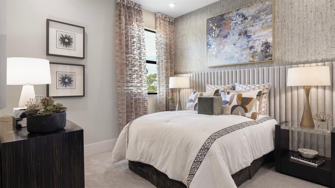 Furnished interior view inside a new home in L'Ambiance at Avenir, Palm Beach Gardens (Image 11).