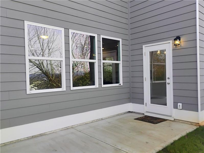 Exterior details and patio area of a home in , Calhoun (Image 3). Exterior details and patio area of a home in , Calhoun (Image 3).