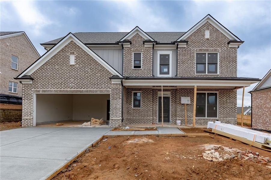 In-progress construction of a new home in , Buford, GA (Image 7).