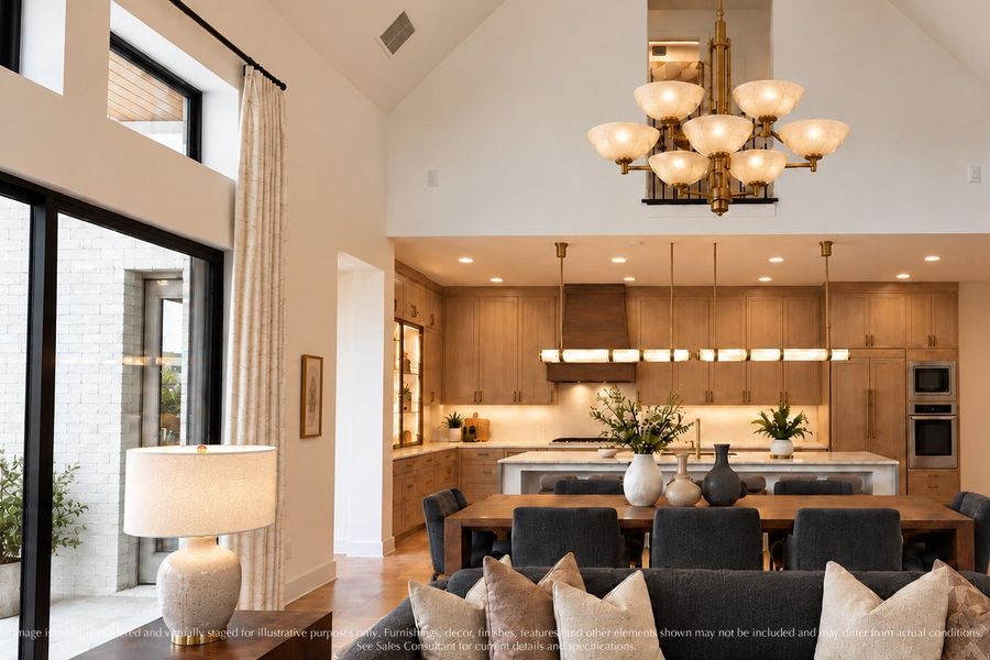 Representative furnished interior of a home built from the Carmel by Landon Homes in Fields - Brookside North, Frisco (Image 7).