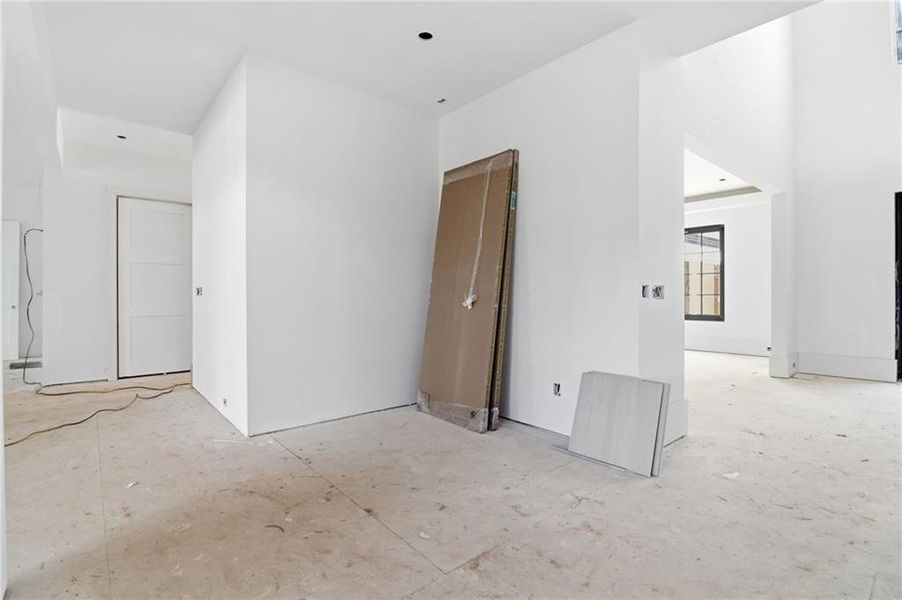 In-progress construction of a new home in , Alpharetta, GA (Image 26).