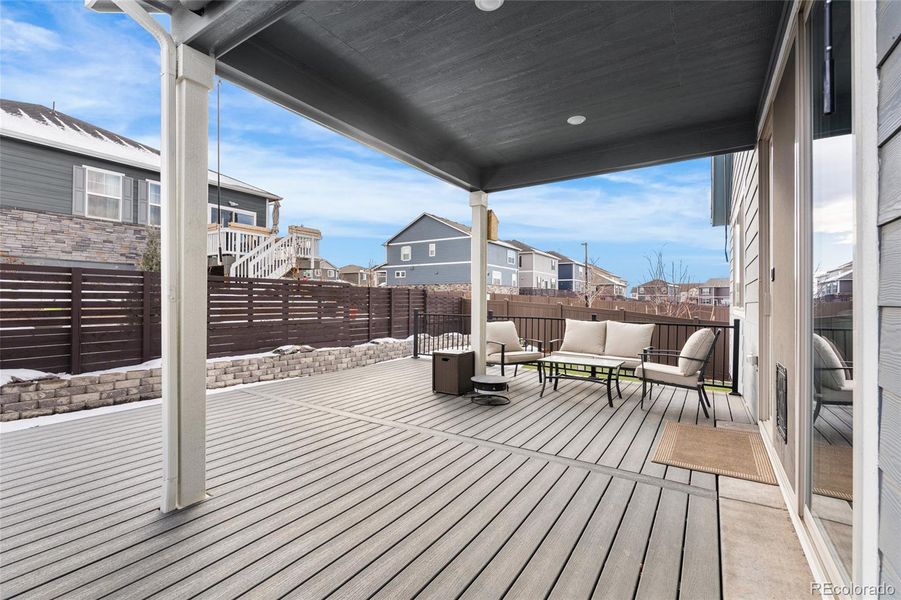 Exterior details and patio area of a home in Harmony, Aurora (Image 23).