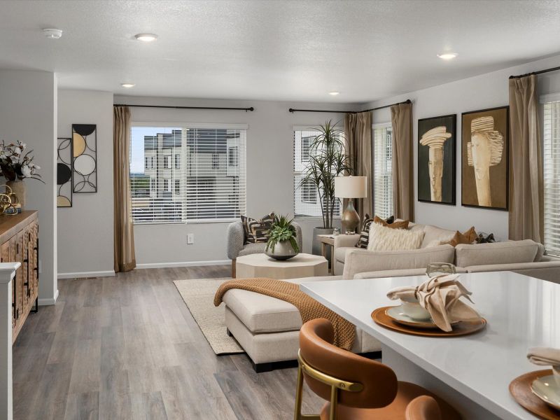 Furnished interior view inside a new home in Three Hills, Morrison (Image 4).
