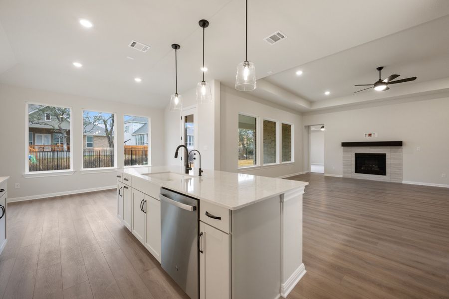 Representative furnished interior of a home built from the Carolina by Ashton Woods in The Estates at La Cima, San Marcos (Image 9). Representative furnished interior of a home built from the Carolina by Ashton Woods in The Estates at La Cima, San Marcos (Image 9).