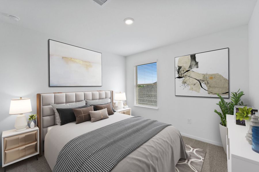 Virtually Staged Secondary Room