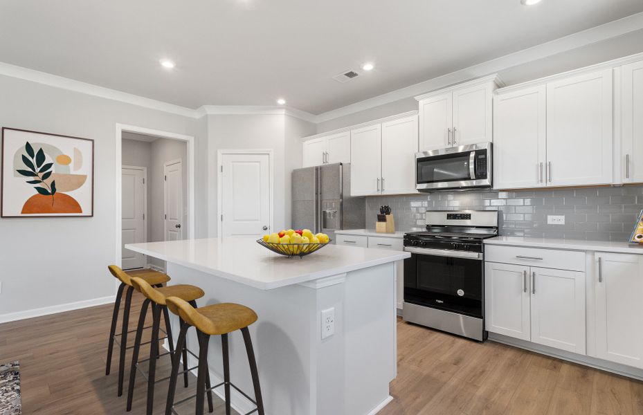 Large Kitchen with an island