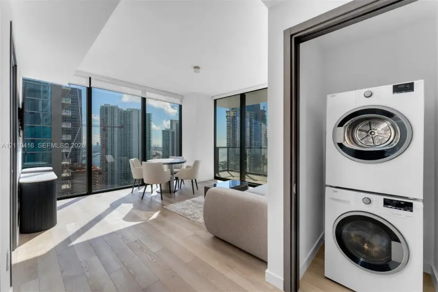 Furnished interior view inside a new home in , Miami (Image 15).