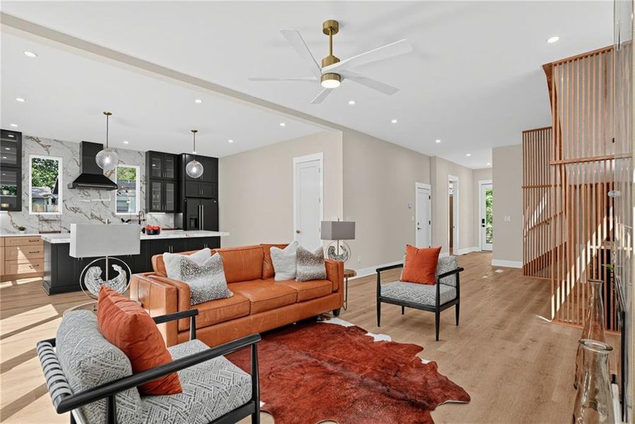 Furnished interior view inside a new home in , Atlanta (Image 10).