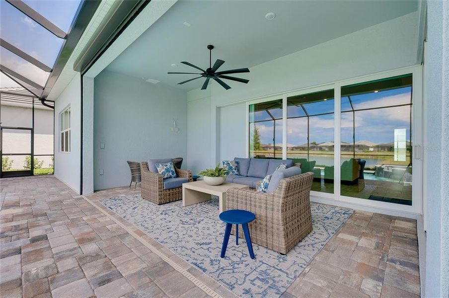 Exterior details and patio area of a home in , Englewood (Image 23).