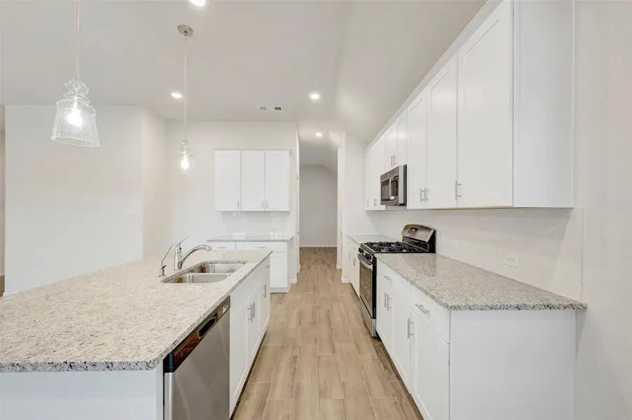 Furnished interior view inside a new home in The Preserve, Justin (Image 4).