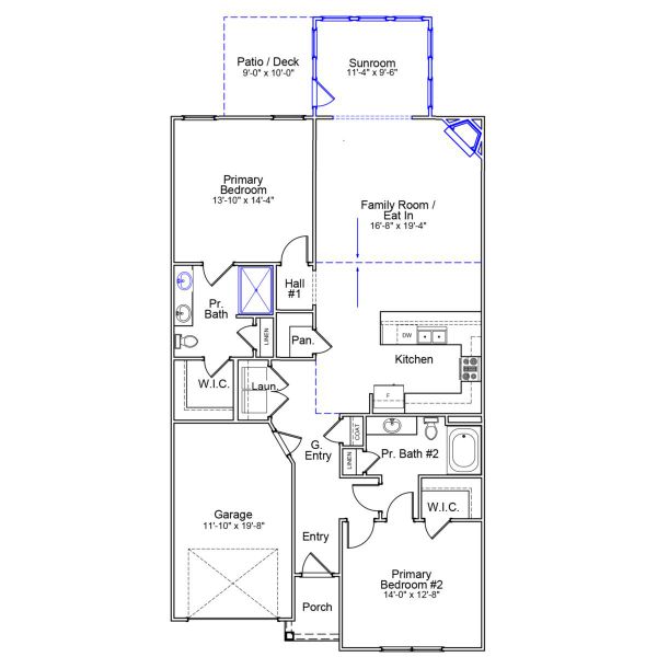 2D floor plan layout of this home in Fieldstone, Lexington, NC (Image 2). 2D floor plan layout of this home in Fieldstone, Lexington, NC (Image 2).