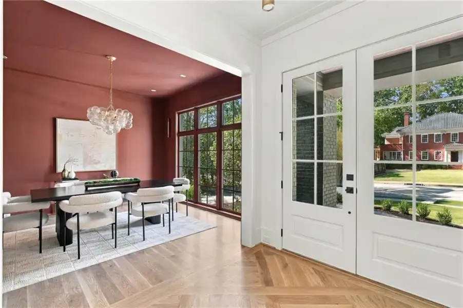 Furnished interior view inside a new home in , Atlanta (Image 8).
