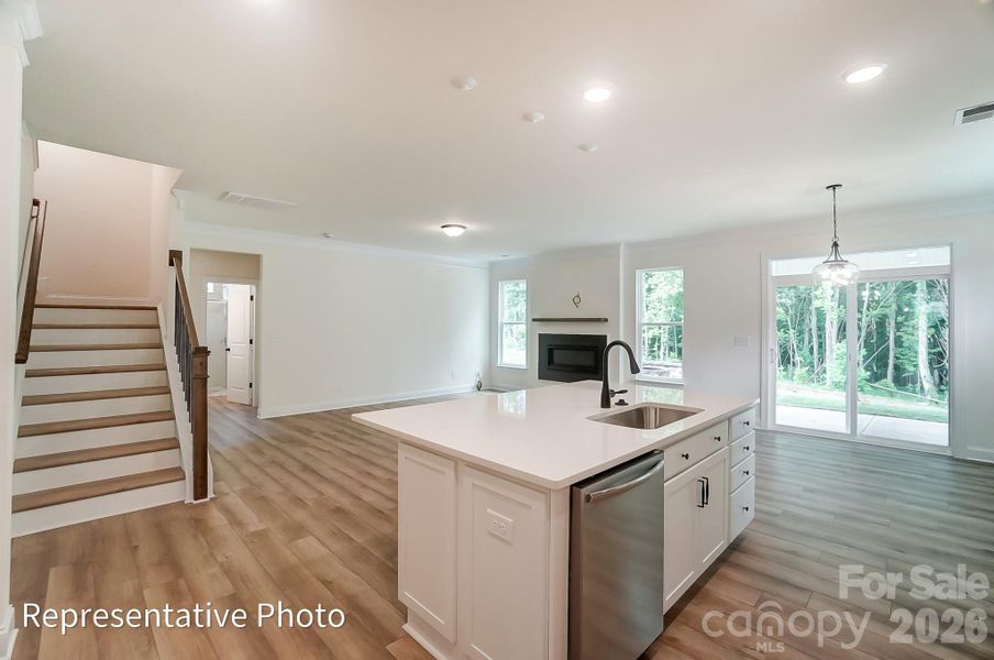 Furnished interior view inside a new home in Enclave at Riverdale, Huntersville (Image 7).
