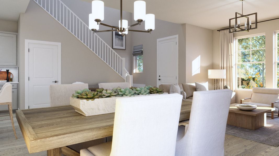 Representative furnished interior of a home built from the Overlook by Risewell Homes in Cypress Bluff, Groveland (Image 9).