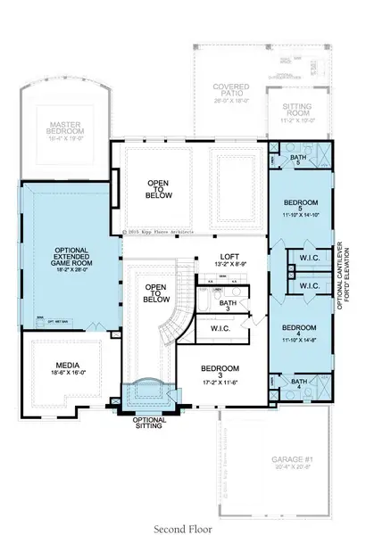 2D floor plan layout for the Montecito by Landon Homes in Fields - Brookside North, Frisco, TX (Image 27). 2D floor plan layout for the Montecito by Landon Homes in Fields - Brookside North, Frisco, TX (Image 27).