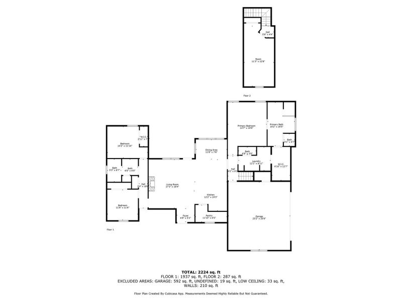2D floor plan layout of this home in , Dayton, TX (Image 1).
