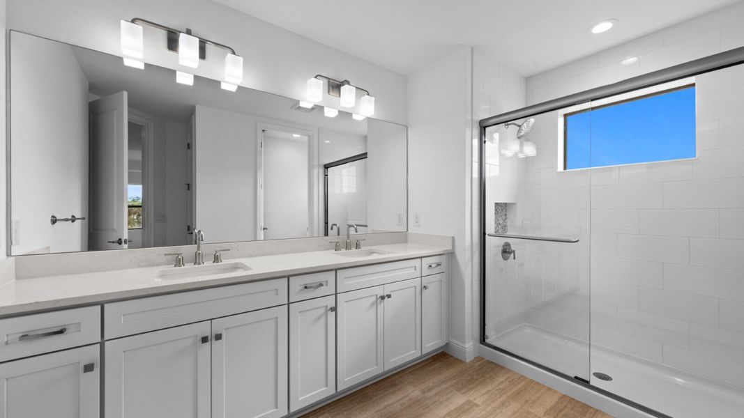 Furnished interior view inside a new home in SkySail, Naples (Image 12).