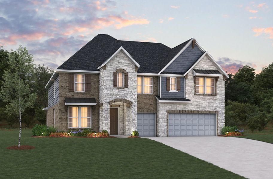 Representative exterior photo of a completed home built from the Northcliffe by Beazer Homes in ARTAVIA, Conroe, TX (Image 22). Representative exterior photo of a completed home built from the Northcliffe by Beazer Homes in ARTAVIA, Conroe, TX (Image 22).