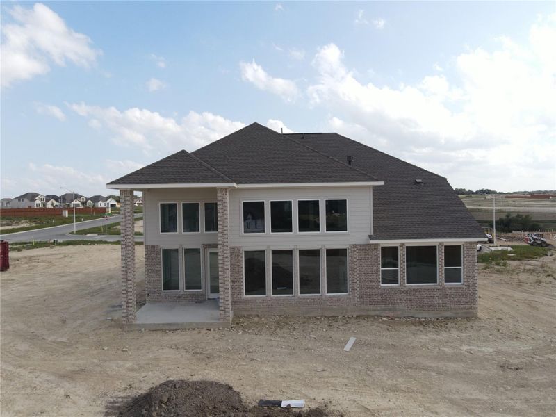 Rear of Home and Private Backyard