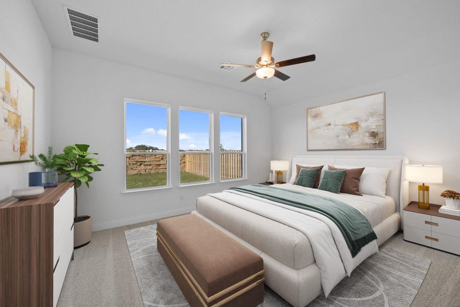 Primary Bedroom - Virtually Staged