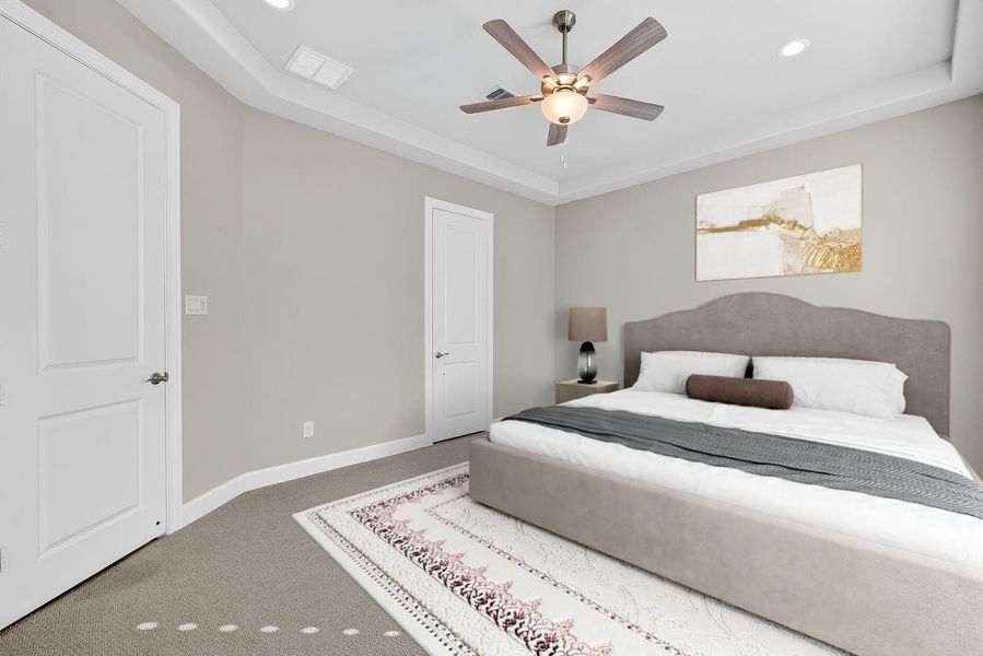 Furnished interior view inside a new home in Spring Brook Village - Luxe Series, Houston (Image 10).