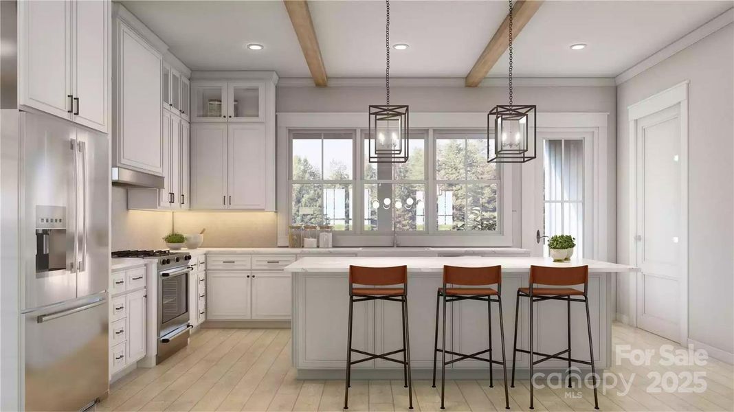 Furnished interior view inside a new home in , Sherrills Ford (Image 6).